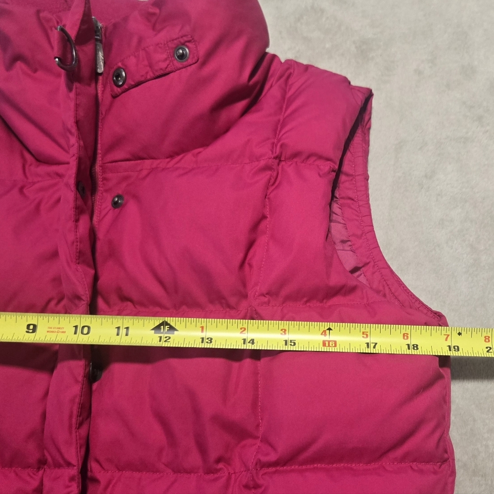 Eddie Bauer Women's Fuchsia Premium Goose Down Puffer Vest Sz S Outdoor Hiking - Picture 9 of 9